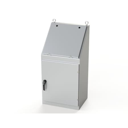 Saginaw Control & Engineering 3 Point Latch with Padlock/Keylock Handle Electrical Enclosures, 48 in H, 18 in D, 24 in W SCE-924B